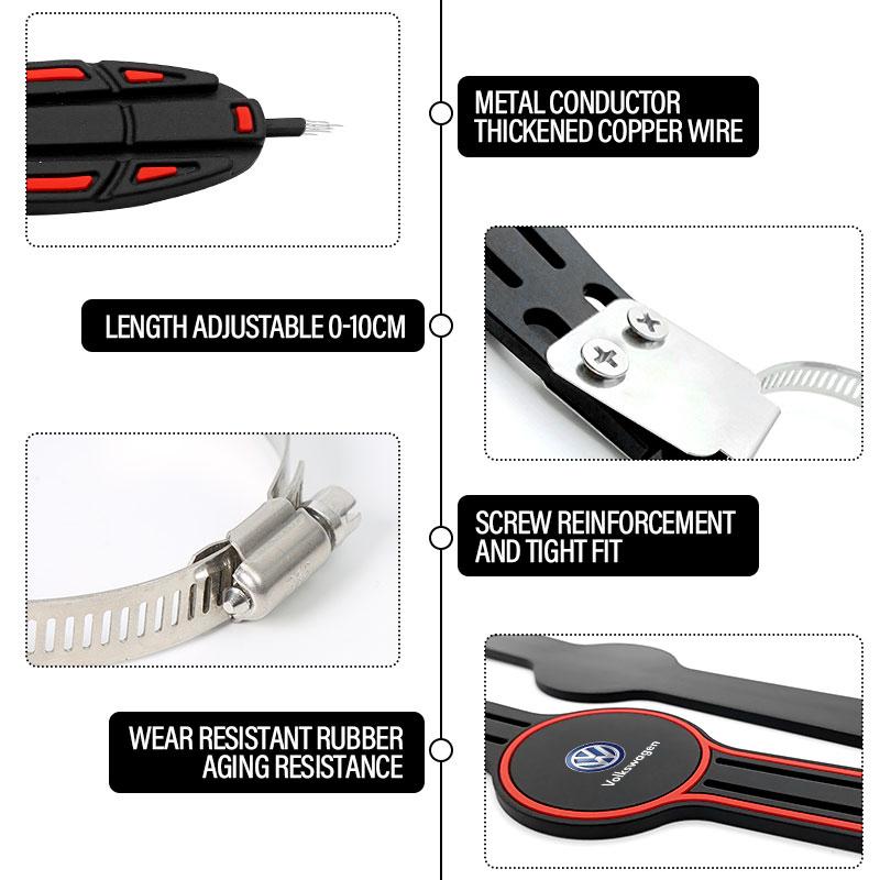 1Pcs Car Anti-static Belt Grounding Car Safety Driving Tools For Volkswagen Scirocco POLO Tiguan Passat B5 B6 B7 Golf EOS Jetta MK6