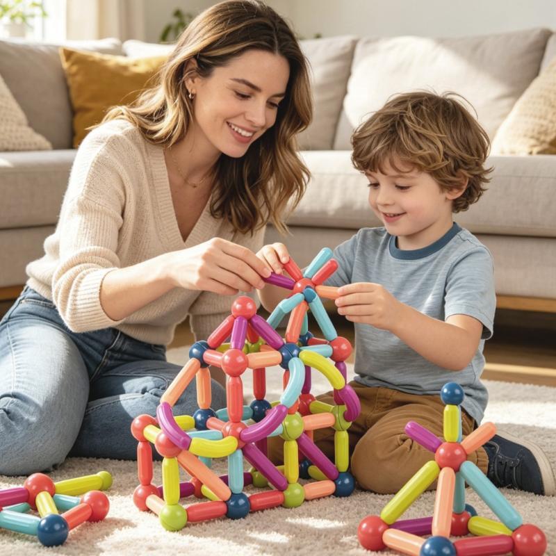 25-144Pcs Assembled Magnetic Building Blocks Cube Set Early Education Toys Brain Development Puzzle For Baby Creative Magnetic R
