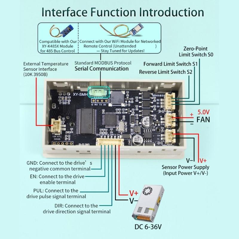Industrial Grade Programmable Stepper Driver Module With Preset Mode And Power Loss Protections For Automation Systems