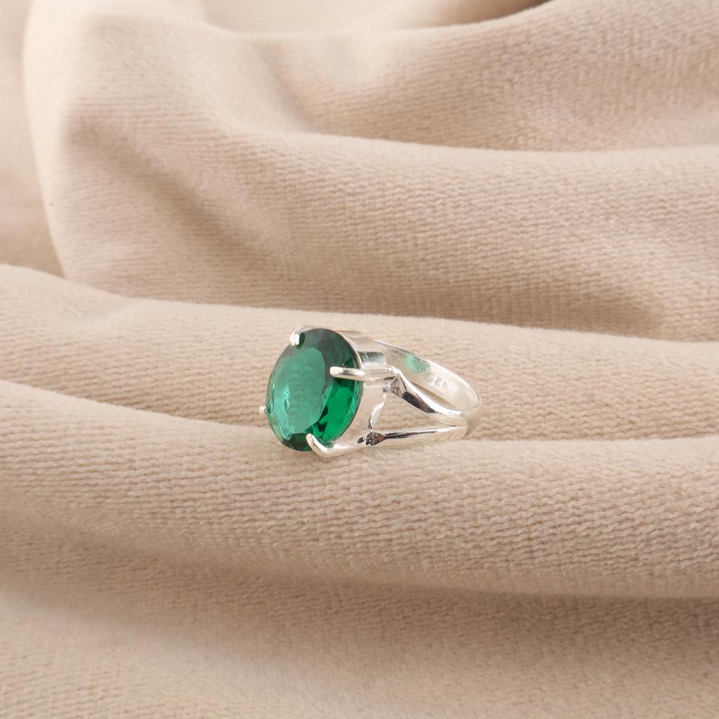 Chrome Diopside Gemstone 925 Sterling Silver Women Jewelry Elegant Wedding Ring For Her RR-75-3