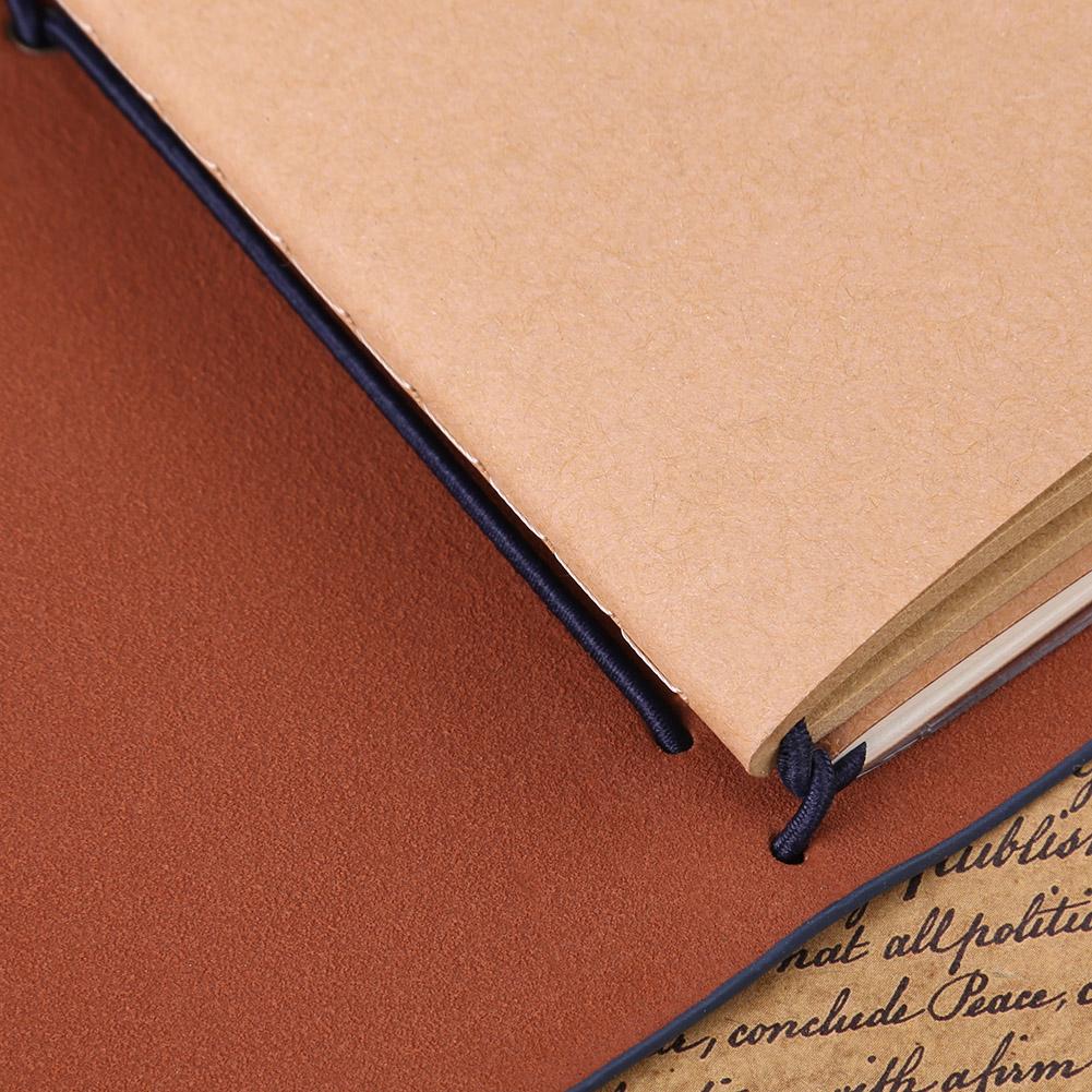 Klassisches Reisenotizbuch aus PU-Leder, personalisiertes Tagebuch, nachfüllbarer Notizblock (Dunkelblau)