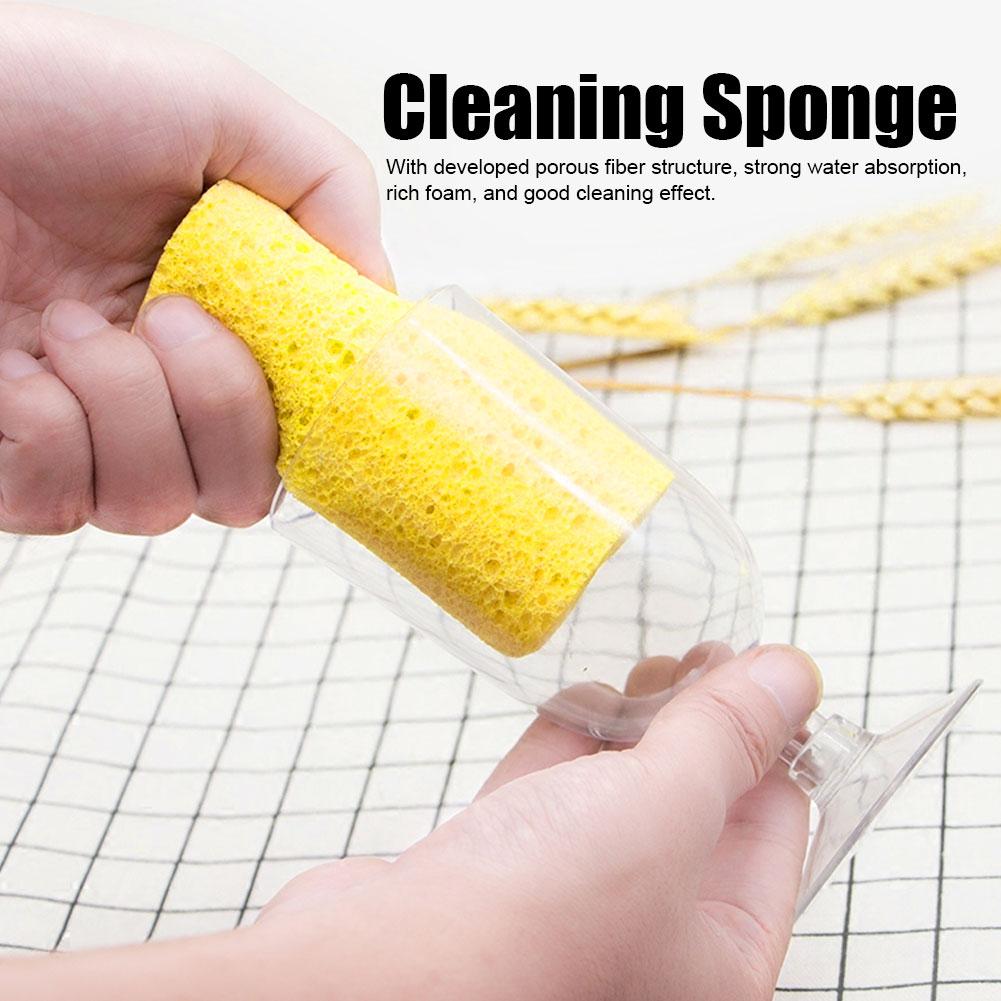 10pcs Household Kitchen Cleaning Sponge Brush Cloth Wiping Rag Dish Washing Tool 1.5x10.8x7cm