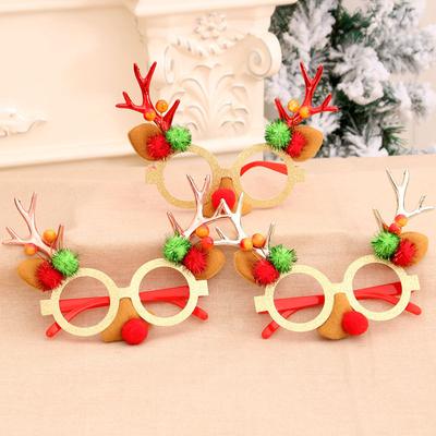 Weihnachtsgeschenk Weihnachtsbrille Dekoriertes Weihnachtsgeschenk Weihnachten Kinder Kleines Geschenk Geweihbrille
