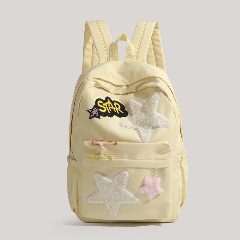 Star Schoolbag A Cute and High-quality Bag with Contrasting Colors and A Large Capacity Backpack