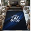 Tappeto Morbido Area Rug con Motivo Calcio Portsmouth FC Antiscivolo Tappeto per Pavimento Interno Tappetino Decorazione Sportiva per Camera da Letto