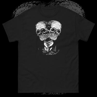 Camiseta Siamese Skulls Oculta Gótica Esotérica Bruxa Pastel Gótico Horror Unissex Te