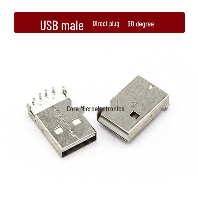 USB Female to Male Type-C Connector, Type-A/B SMD with Straight/Bent Pins