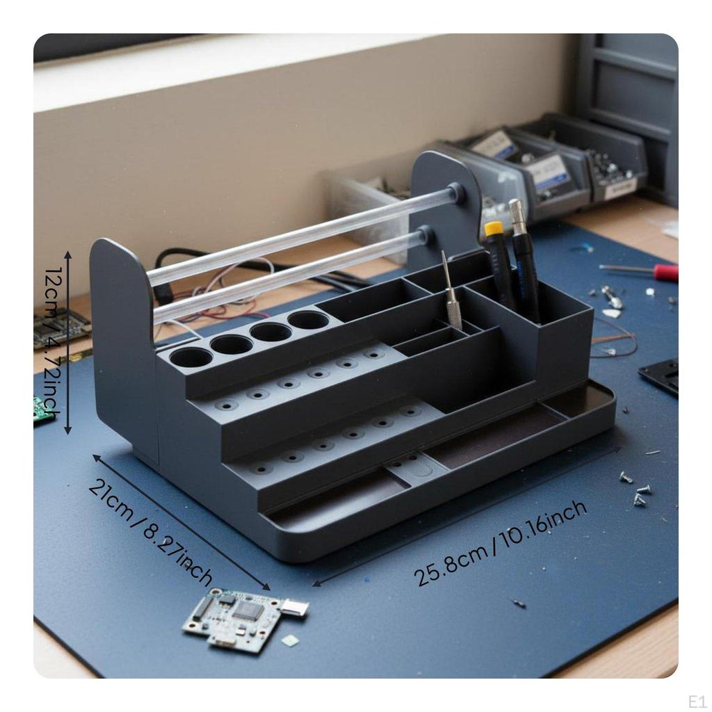 Phone Repair Tool Rack MultiCompartment Organizer Large Capacity Screwdriver Storage Stand