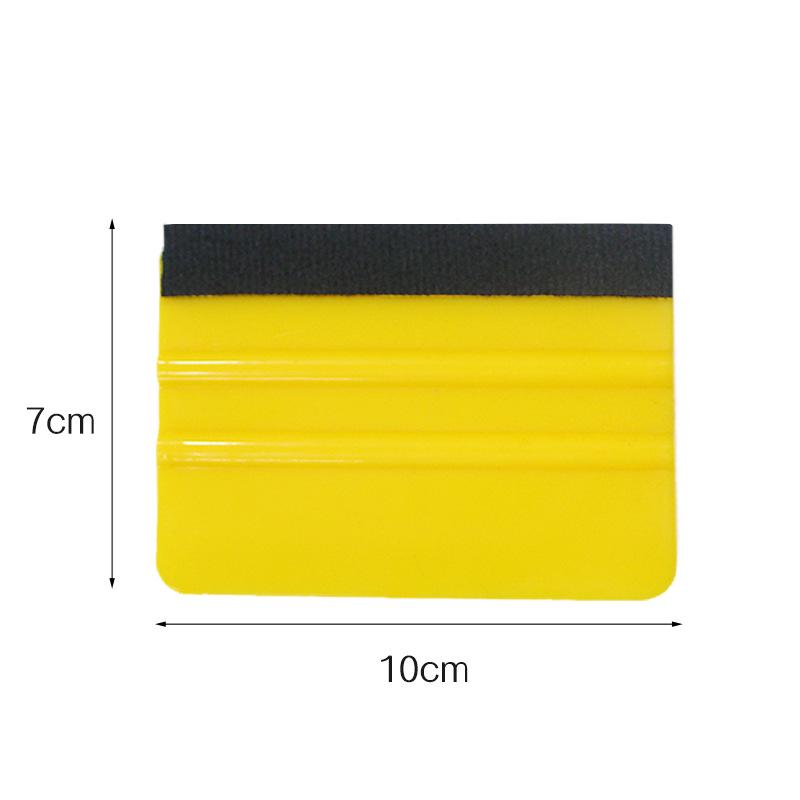 Car Vinyl Wrap Velvet Scraper Tool - Square Plastic for Film Application