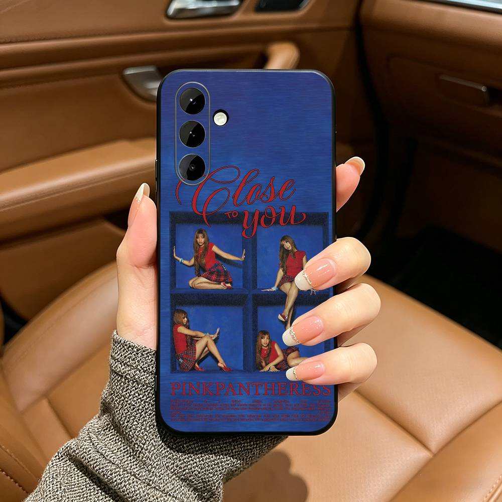 Street Mix PinkPantheress Phone Case For Samsung Galaxy A73,A71 A72,A70,A53,A52,A51,Soft Silicone Black Cover
