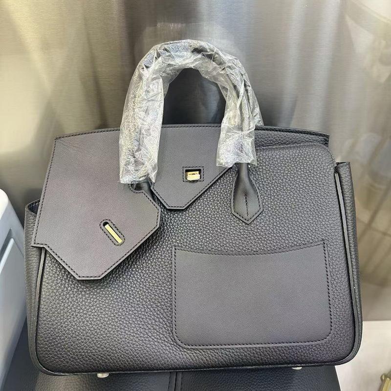 New genuine leather women's bag top layer cowhide 30CM irregular diagonal hijab Desordre handbag
