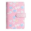 A6 PU-Leder Binder Economy 6-Ring Notizbuch, Stilvolles Design, Persönlicher Notizbuch-Binder Einband, Kann zur Aufbewahrung von Bargeld-Budget verwendet werden