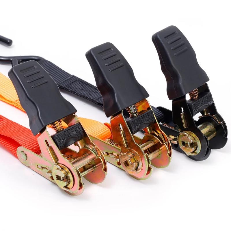 5m Cargo Strap Ratchet Tensioner Lorry Fixed Tightener Portable Car Motorbike Transport Luggage Items Tightening Fixed Straps