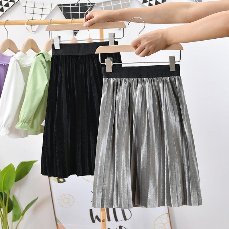 Buy Spring Autumn Children Skirt Girls Velvet Skirt Long Paragraph