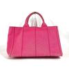 PRADA Canapa logo Bag Shoulder Bag Tote Bag Canvas pink