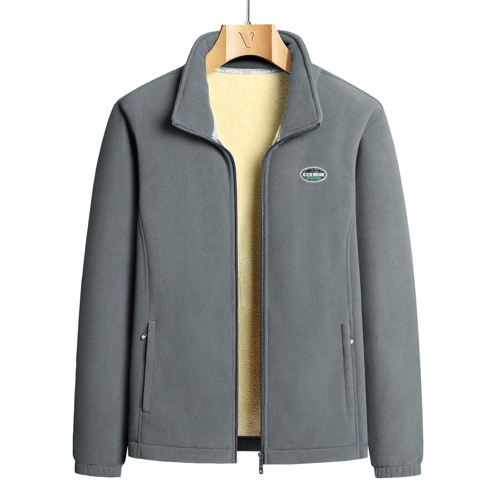 Autumn and Winter Plus Fleece Men's Cardigan, Fleece Hoodie, Casual Versatile Couple Jacket