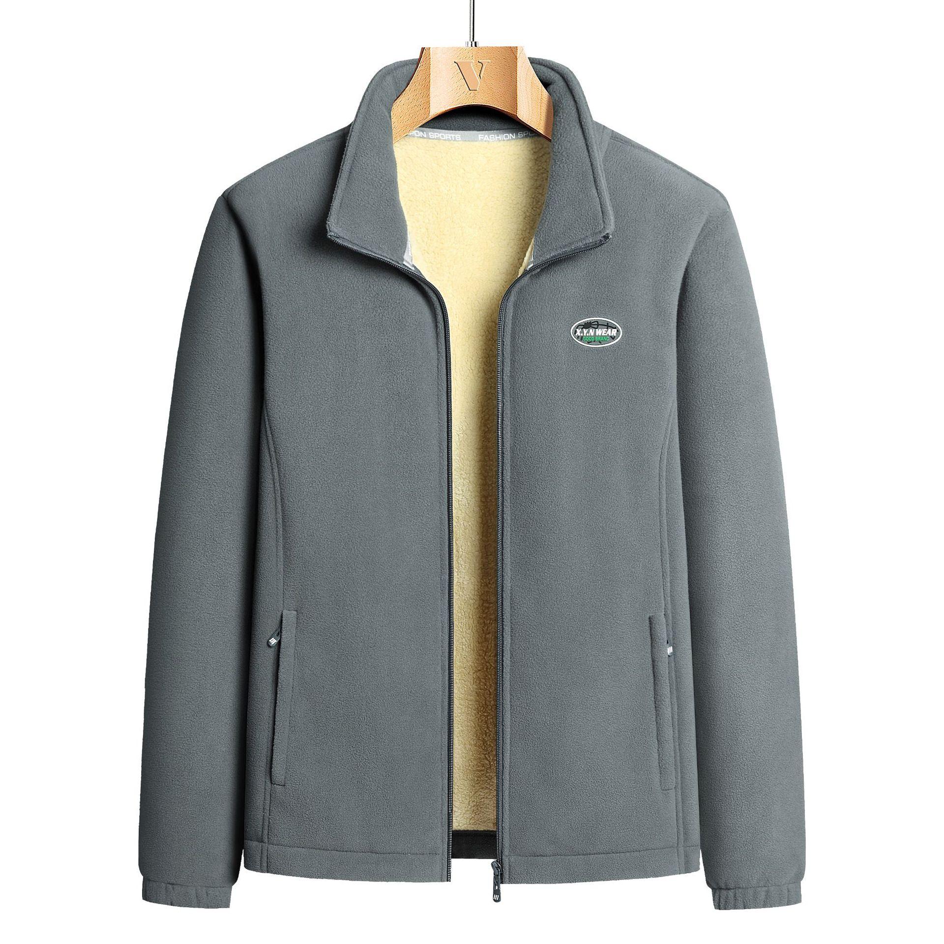 Осенне-зимний мужской кардиган из флиса — фото 5