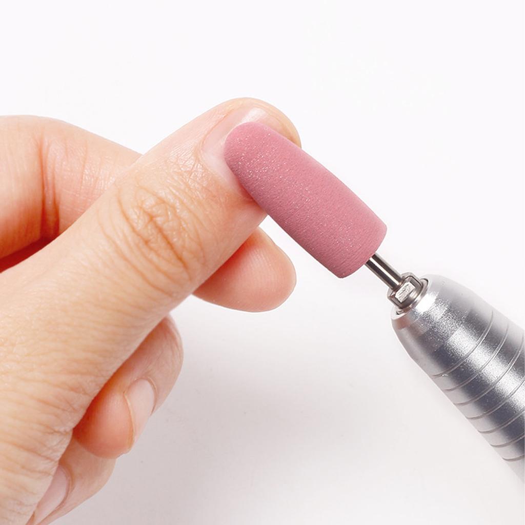 5pcs Nail Drill Bit Professional Portable Silicone Cuticle Remover Bits Nail Art Tool for Nail Artist Novice