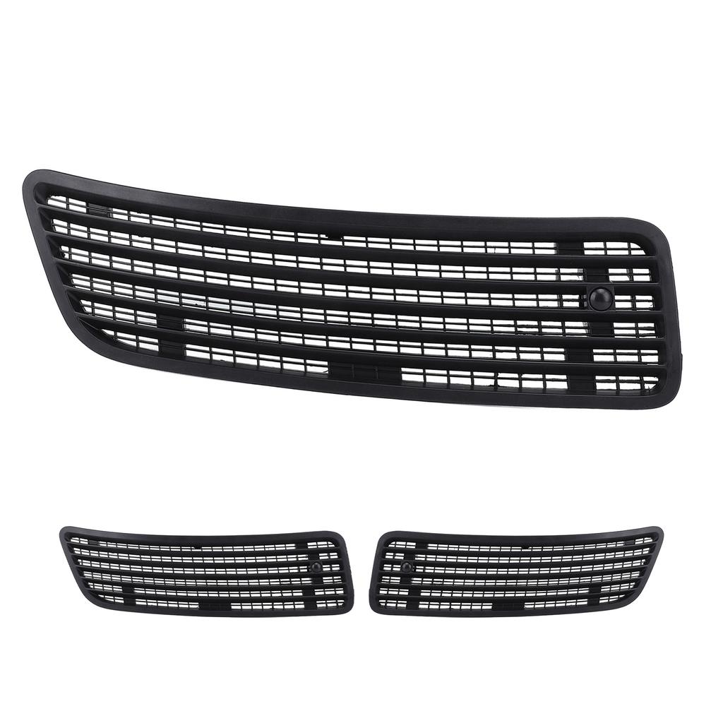 Hood Bonnet Upper Grill Vent Trim Enhanced Airflow Stylish Black Front Hood Air Vent Grille Cover Fo