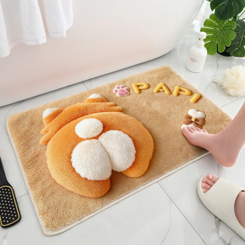 Soft Cat Pattern Floor Mat Non-Slip Animal Area Rug Trendy Bedside Carpet  Home Decor