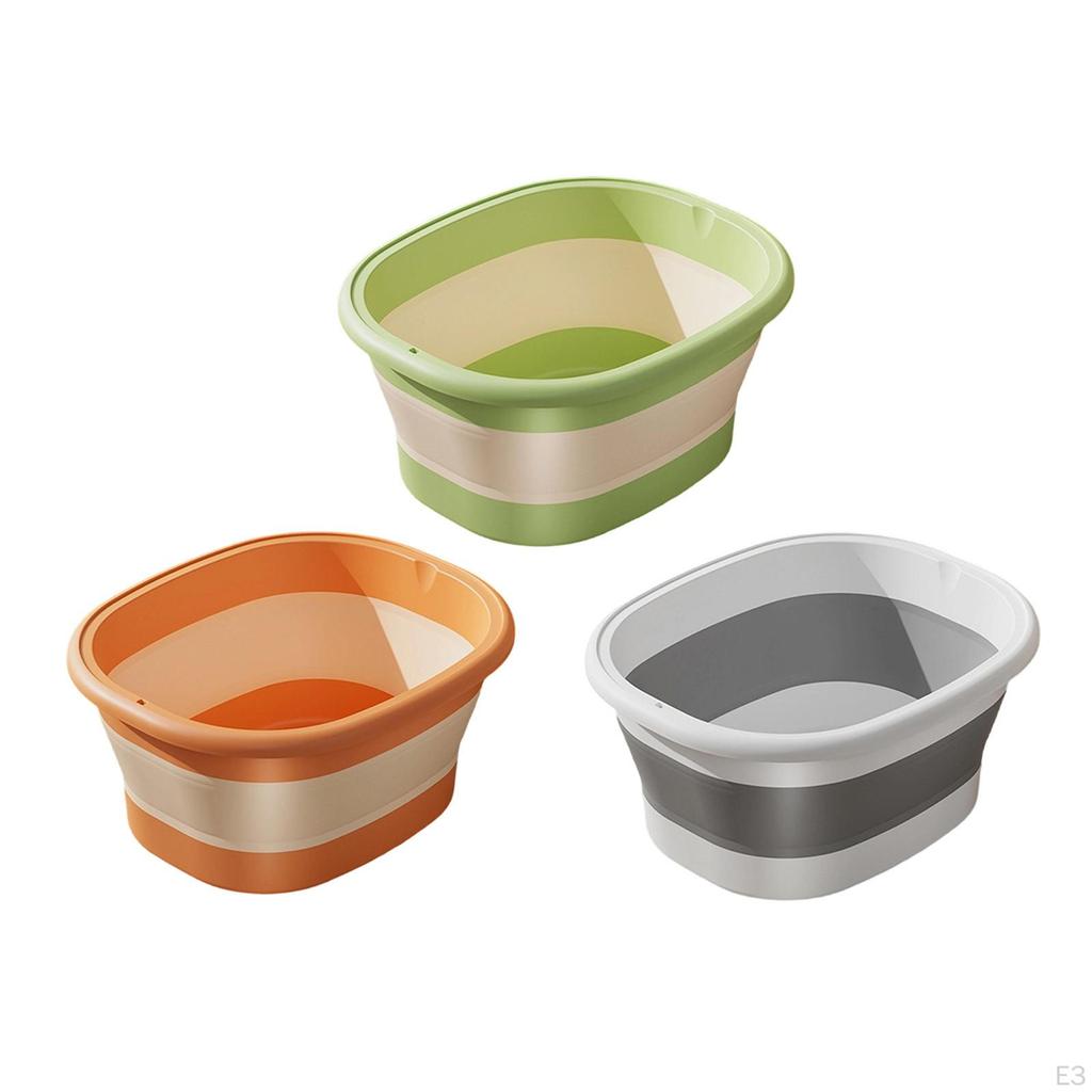 Foldable Foot Bath Basin Barrel Fishing Bucket Storage Container Soaking Tub Washing for