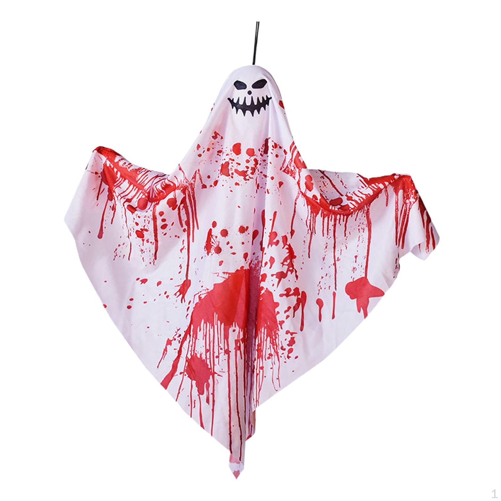 

Hanging Decoration Halloween Spooky Party Favors White with Hat for Garden style C