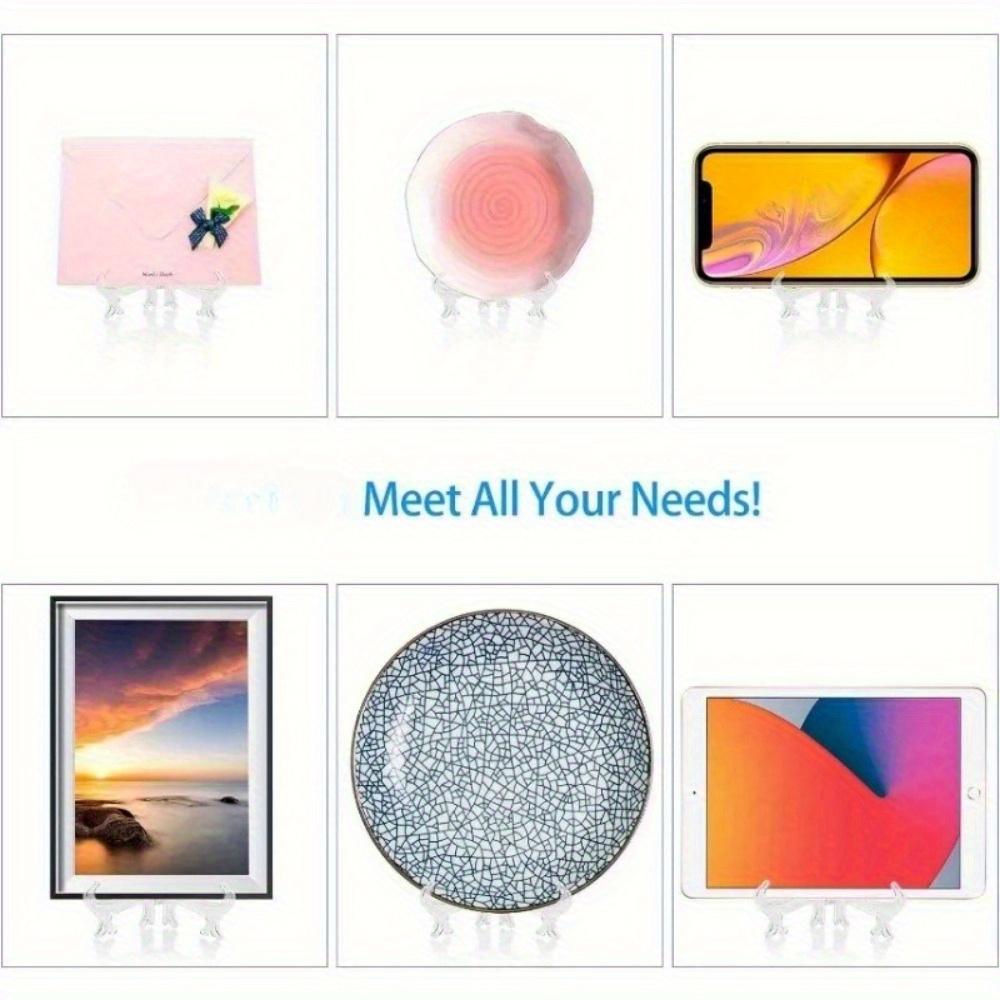 5pcs Portable Plate Stands. Foldable Display for Photos, Pottery & Household Storage. Ideal Gifts.