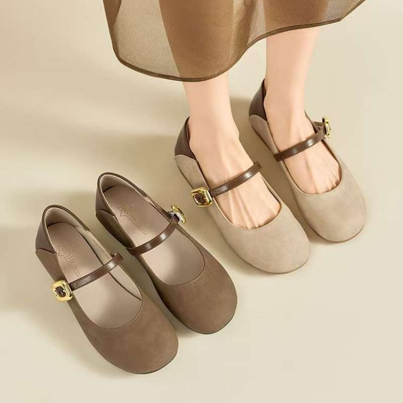 Women's Shoes 2025 Versatile New Birkenzhen Shoes Shoes Doudou Shallow Mouth Summer Mary Soft-soled Flat-soled Single Shoes