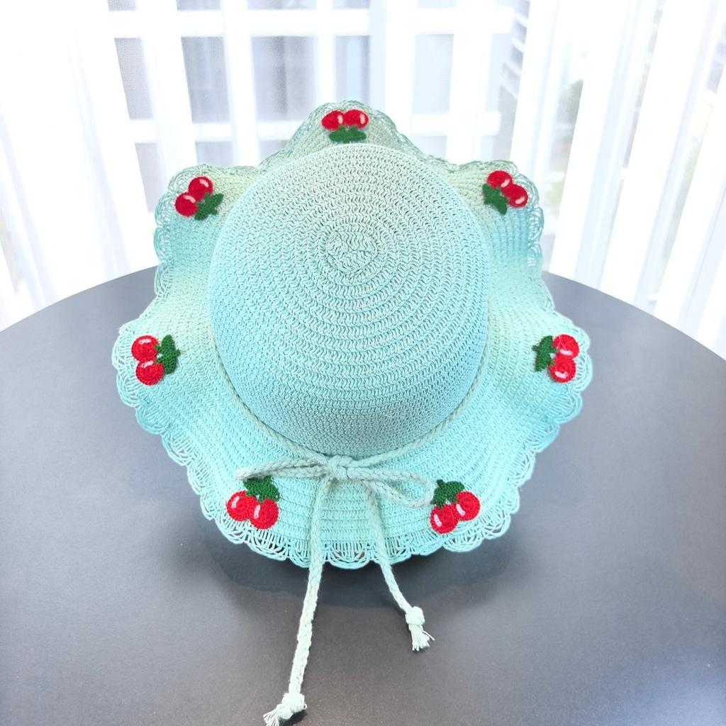Large Eaves Straw Fisherman Hat Summer Braided Straw Hat Holiday Beach Breathable Sunshade