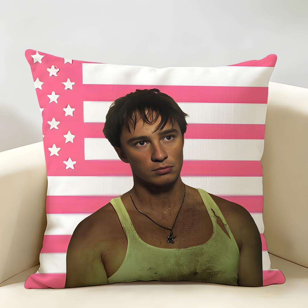 DDrews Starkey Singer Cushion Cover Natural Linen Organic Fabric DoubleSided Printing Room Sofa Decor Pillow Case