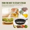 Glass Oil Spray Bottle 2 In 1 470ml Reusable Clear Oil Dispenser for Kitchen Air Fryer Grilling Roasting Food Making