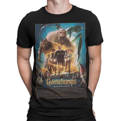 Poster del Film Piccoli Brividi Jack Black Fantasy Horror Mostri Maglietta Uomo Donna