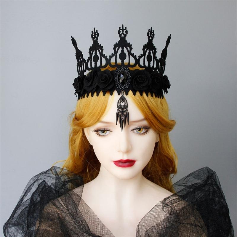 Witch Crown Props Carnivals Event Cosplay Costume Female Gothic Wedding Headwear