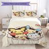 Pokemon Pattern Bedding Uilt Set Uilt Cover Pillowcase Home Decoration Birthday Gift (1 * Duvet Cover + 2 * Pillowcase Without Core)