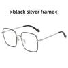 Fashion Square Glasses Frame With Blue Light Blocking For Stylish Office Wear