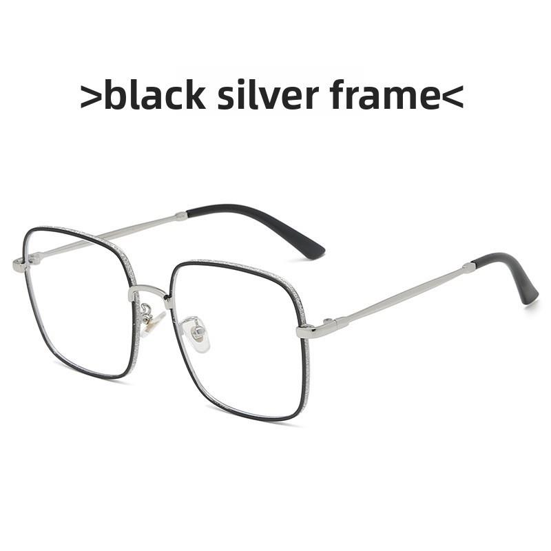 Fashion Square Glasses Frame With Blue Light Blocking For Stylish Office Wear
