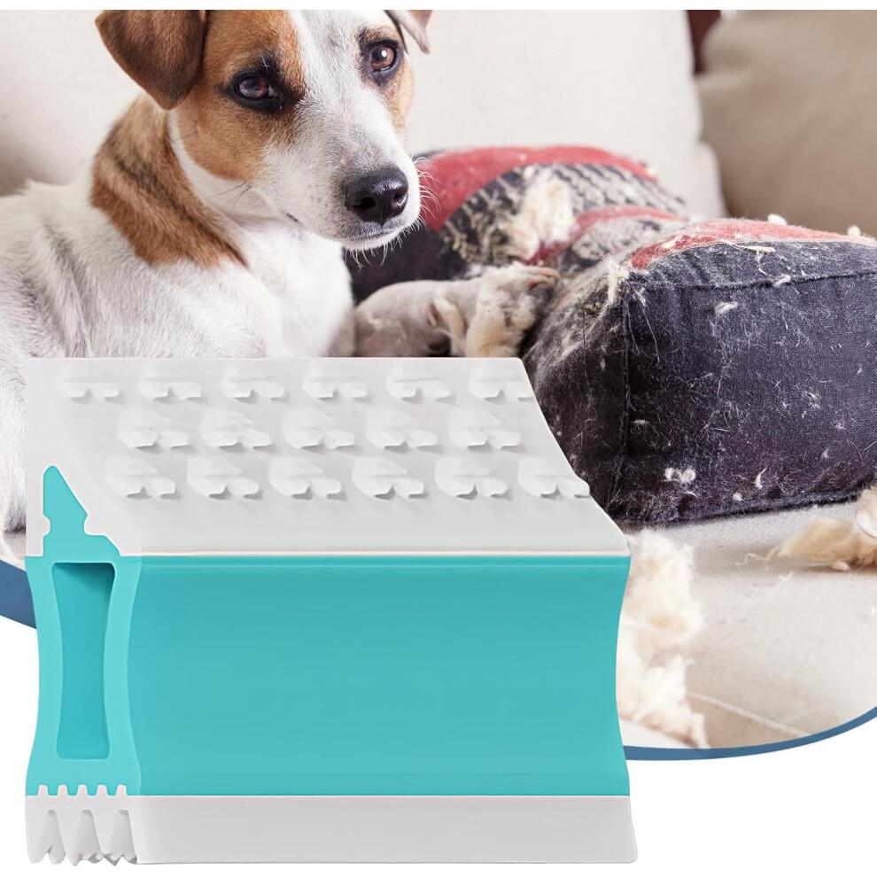 Reusable DoubleSided Pet Hair Remover Brush for Carpet, Sofa, Clothes, Car and Furniture Blue S