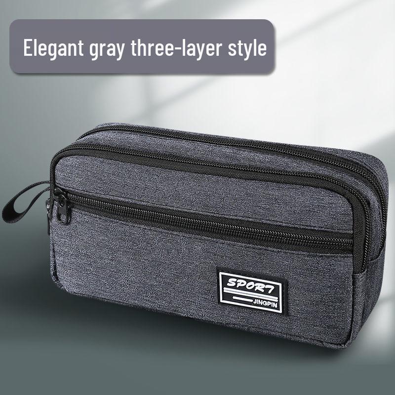 Multi-Layer Waterproof Pencil Case for Students - Large Capacity Stationery Bag