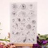 1pc DIY Flowers Floral Transparent Rubber Clear Stamp Scrapbook Photo Album DIY Card Making Clear Stamps