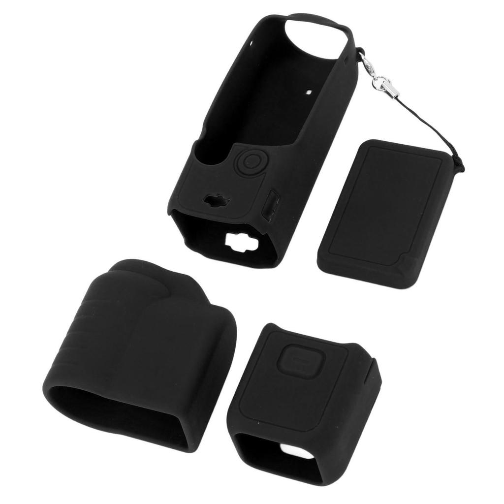 4 in 1 Protective Case Cover for 3 Silicone Screen Lens Protector Sleeve Action Camera Accessories Set with Lanyard