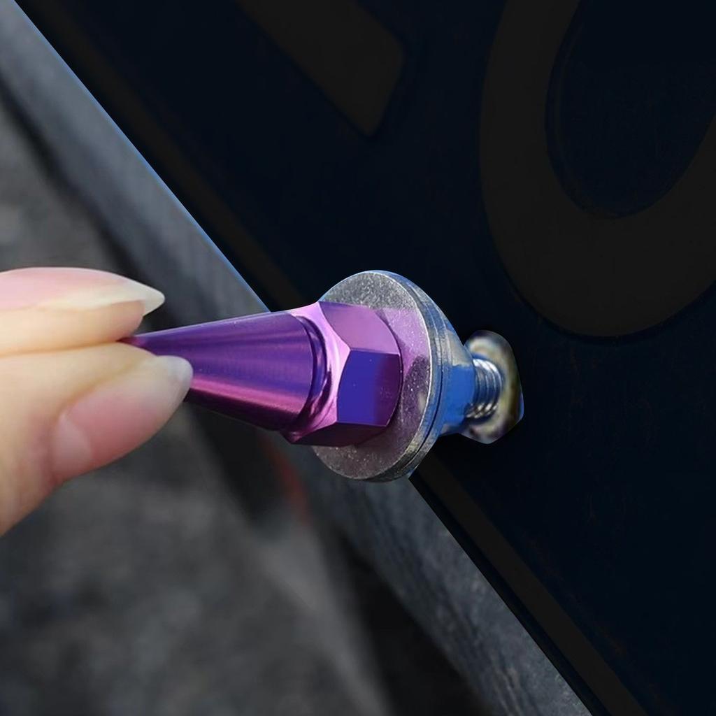 Modifizierte M6-Schraube mit spitzer Kappe für Kennzeichenschraubenloch