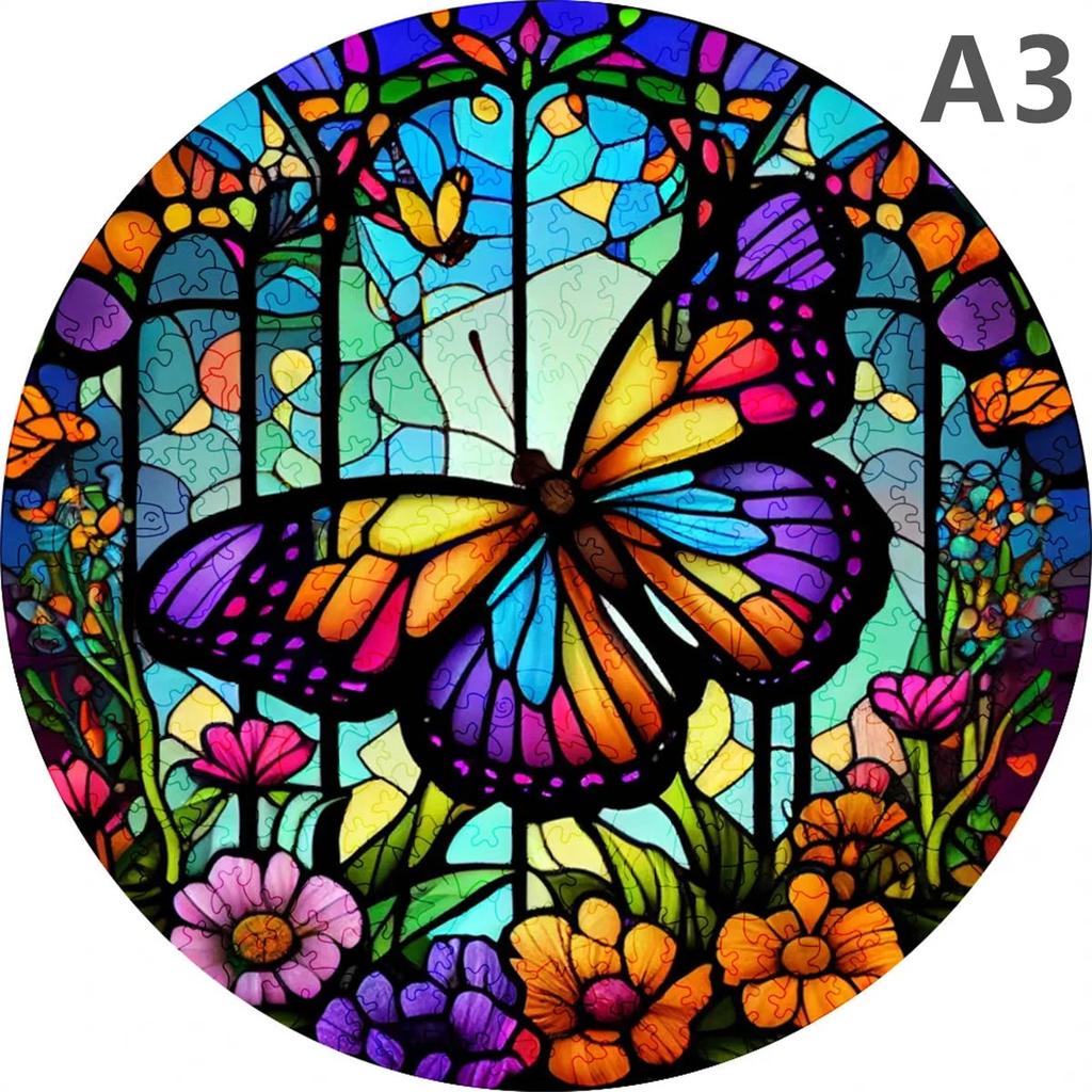 Wooden Animal Puzzles Jigsaw for Adults Kids Mysterious Medal Puzzle Child Toys Gifts Games 3D Wooden Puzzles Jigsaw