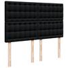 Vidaxl Continental Bed With Mattress, Black, Fabric 160X200 Cm