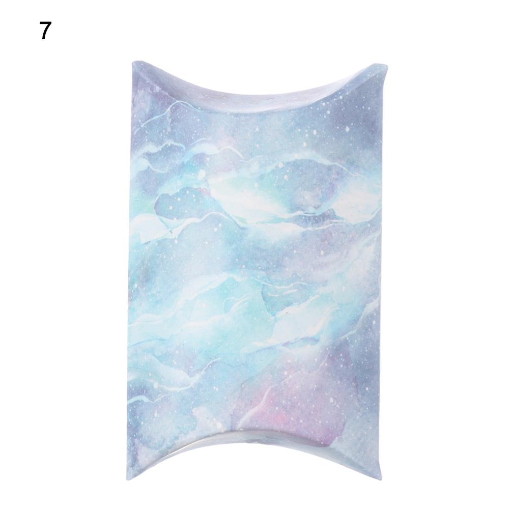 10PCS Mini Kraft Paper Candy Box Present Pouch Gifts Packaging Bag Pillow Shape Boxes Birthday Wedding Decoration Party Supplies