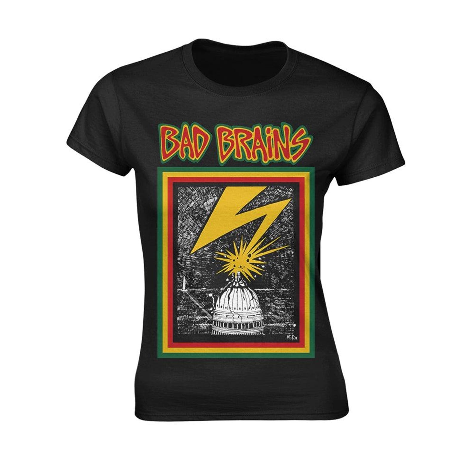 BAD BRAINS bad brains logo Band T-Shirt 2XL