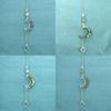 Sun Moon Crystal Pendant With Handwoven Craft For Home Decor And Gift