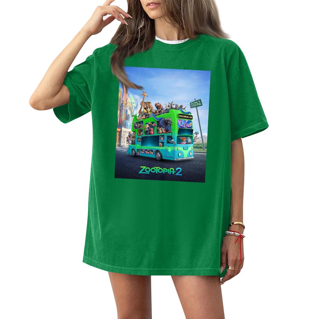 Women's Casual Fashion Round Neck Printed Short Sleeve T-Shirt Top