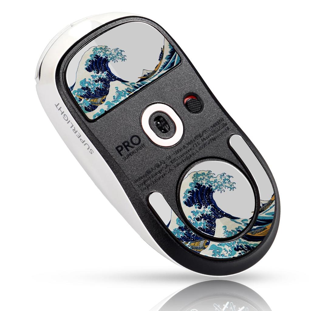 IMMOENUC Mouse Sole G PRO X SUPERLIGHT 2 Glass Mat for Wireless Mouse High Durability Low Friction (White)