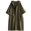 Trench oversize da donna, primaverile e autunnale, coreano, versatile, con cappuccio, giacca a vento, lungo, da donna, con grandi tasche.