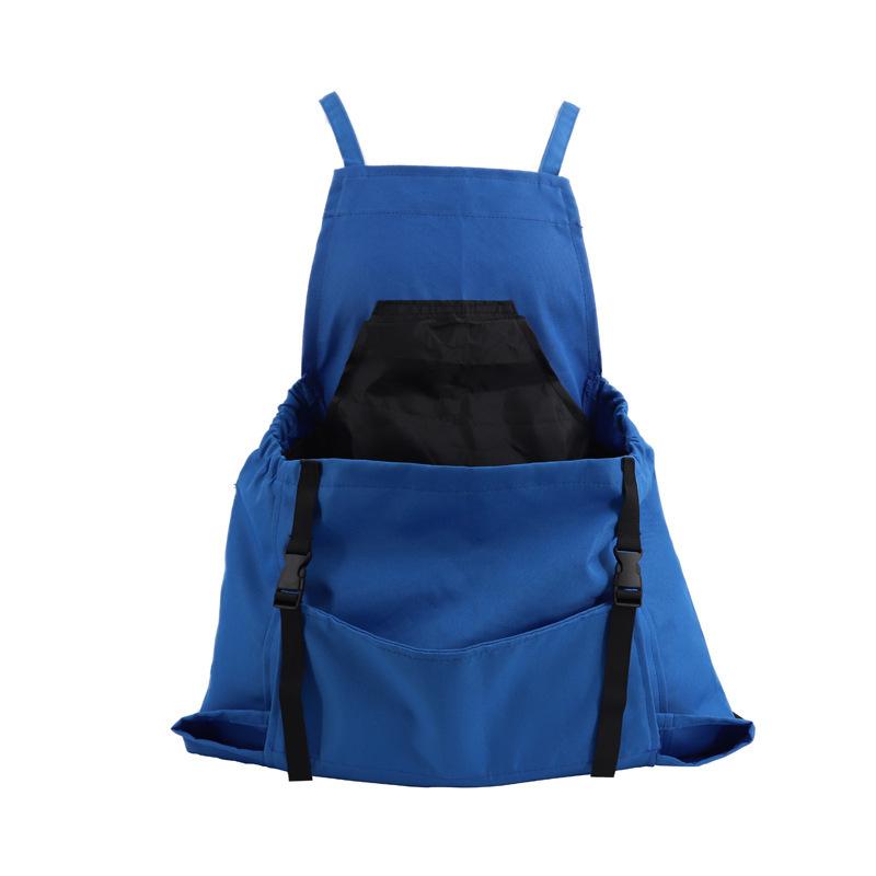 

Outdoor Picking Large Pocket Apron Gardening Quick Release Harvesting Apron Backpack Tools Apron Water Pipe Picking Bag One Size синій
